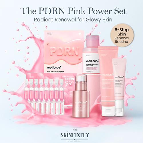 Medicube PDRN Pink Power Set – 6-Step Renewal Kit